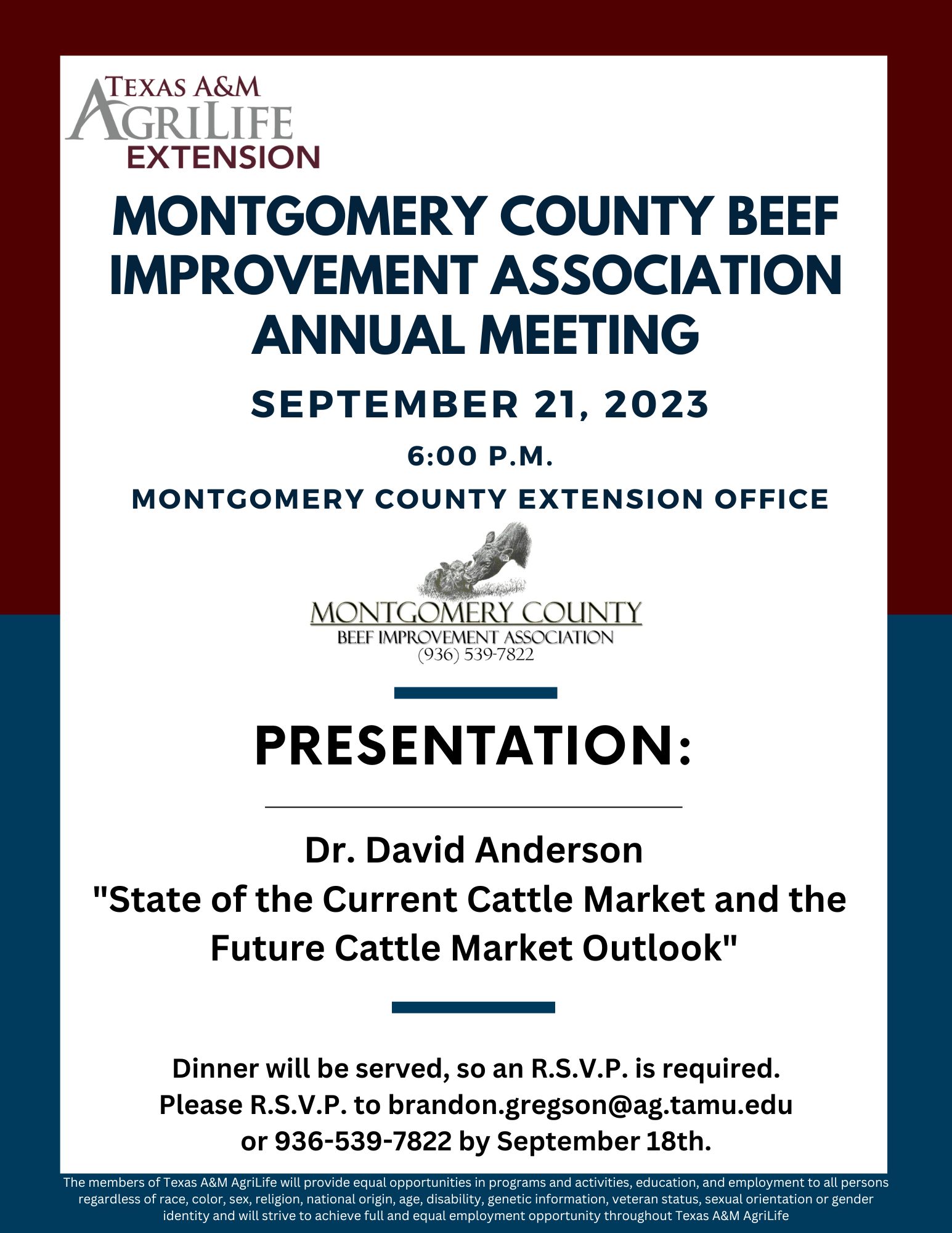 Beef Cattle Event Flyer